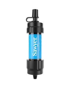 Sawyer MINI Water Filter System - 0.1 Micron, 100K Gallon Capacity, Blue