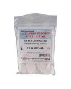 TCS Cleaning Patches - 17-22 Caliber Firearm Maintenance