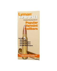 Lyman Load Data Book - 20 & 22 Caliber Reloading Reference Guide