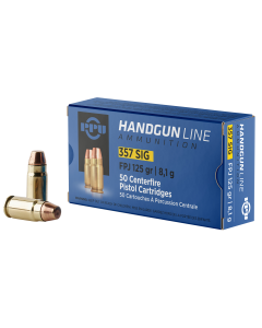 PPU Handgun 357 Sig 125 Gr FPJ 50 Rounds (Box)