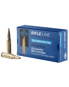 PPU Standard Rifle 308 Win 150 Gr SP 20 Rounds (Box)
