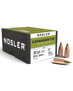 Nosler E-Tip 30 Cal 110gr Lead-Free Spitzer 50ct