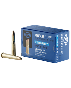 PPU Standard Rifle 22 Hornet 45 Gr SP 50 Rounds (Box)