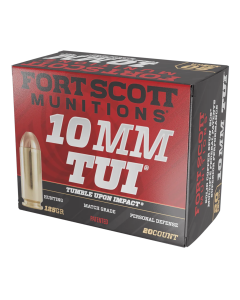 Fort Scott Munitions Tumble Upon Impact 10mm 125 Gr Solid Copper Spun (Box)