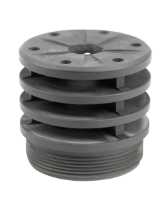 SilencerCo Bravo Anchor Brake Gray 458 Caliber Black Finish