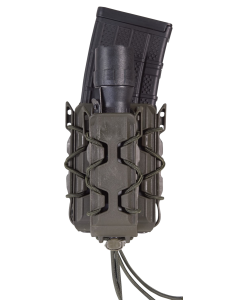 High Speed TACO Double Mag Pouch Green Polymer for 2" Belts