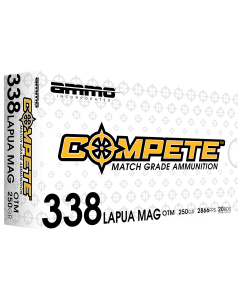 Ammo Inc Compete 338 Lapua Mag 250 Gr Boat Tail HP (Box)