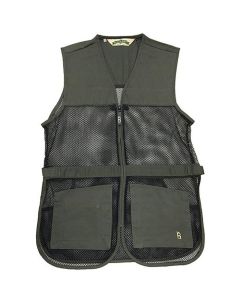 Full Mesh Dual Pad Shooting Vest - Sage Green, Size 3XL