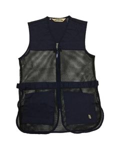 Full Mesh Dual Pad Shooting Vest - Navy, 3XL