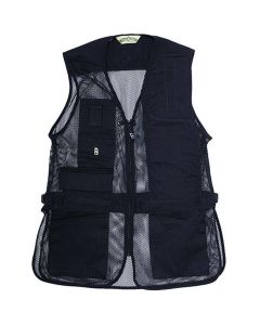Full Mesh Shooting Vest - Left Handed, Black, 2XL