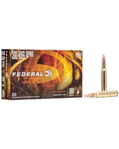 Federal Fusion 30-06 Springfield 180 Gr Bonded Soft Point (Box)