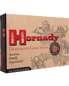 Hornady Dangerous Game 375 H&H Mag 270 Gr InterLock Spire Point Recoil Proof (Box)