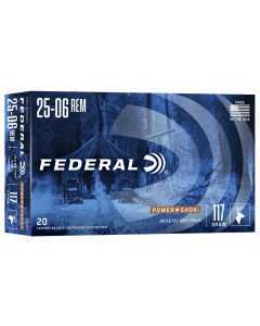 Federal Power-shok 25-06 Rem 117 Grain Jacketed Soft Point (Box)