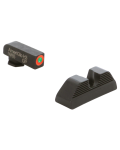 AmeriGlo Protector Sight Set Glock Tritium Green Orange Outline