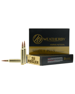 Weatherby Select Plus 28 Nosler 180 Gr Jacket Hollow Point (Box)