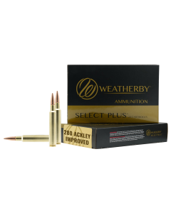 Weatherby Select Plus 280 Ackley Improved 139 Gr Hammer Custom (Box)