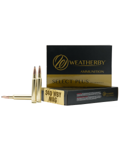 Weatherby Select Plus 340 Weatherby Mag 225 Gr Barnes Tipped TSX Lead Free (Box)