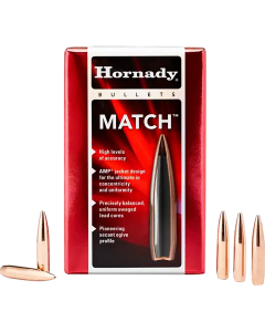 Hornady Match 22 Caliber 75 Gr Hollow Point Boat Tail Match