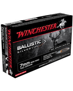 Winchester Ballistic Silvertip 7mm Rem Mag 150 Gr Rapid Controlled Expansion Polymer Tip (Box)