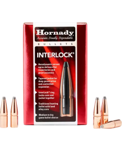 Hornady InterLock 30 Caliber 220 Gr Round Nose
