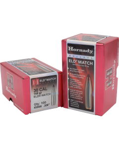Barnes ELD Match 30 Caliber 168 Gr Extremely Low Drag-Match
