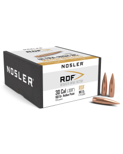 Nosler RDF 30 Caliber 168 Gr Hollow Point Boat Tail