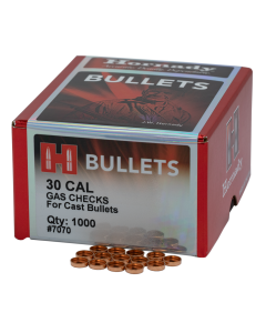 Hornady 7070 Crimp-On Gas Checks - 30 Cal Cast Bullets, 1000 Count