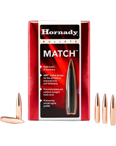 Hornady Match 30 Caliber 178 Gr Hollow Point Boat Tail Match