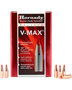 Hornady V-Max 22 Caliber .224 Diameter 60 Grain Bullets - 100 Per Box