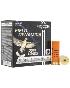 Fiocchi 12 Gauge 2.75 1 oz 7.5 Shot 1250 fps (Box)