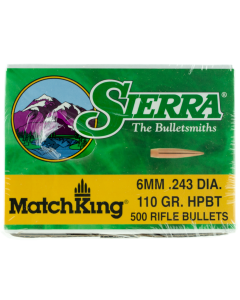 Sierra Bullets MatchKing 6mm 110 Gr Hollow Point Boat Tail