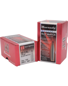 Hornady ELD Match 30 Caliber 155 Gr Extremely Low Drag-Match