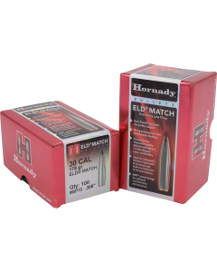 Hornady ELD Match 30 Caliber 178 Gr Extremely Low Drag-Match