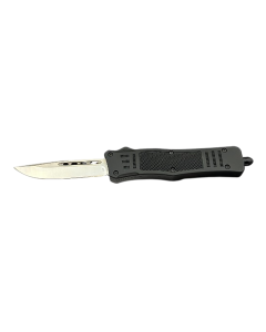 Steel River® - MT618BULDP - Ultralight 3.25" OTF Drop Point Plain Black Knife