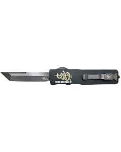 Templar Knife® - XMAR15521 - Excalibur 3.25" OTF Tanto Part Serrated Black Knife
