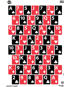 EZ-Aim 15642 Get Your Game On  Wall Paper Works w/Handgun/Shotgun/Airsoft Gun/BB Guns/Pellet Gun 12 x 18 Black/Red/White 8 Pack