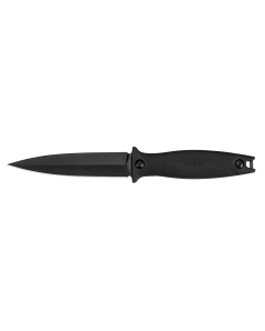 Kershaw® - 4007 - Secret Agent 4.4" Fixed Spear Point Plain Black Knife