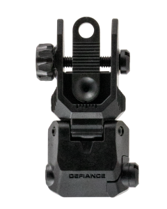 Kriss USA Defiance Rear Flip Up Black AR-15 Low Profile Steel