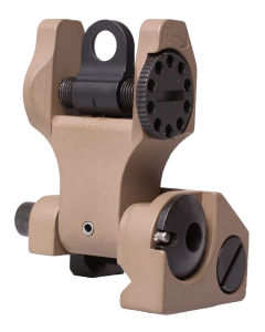 Troy Rear Folding BattleSight Round FDE Sight for AR15