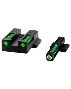 HiViz LiteWave H3 Sight Set for SW 9EZ Green Tritium White Outline