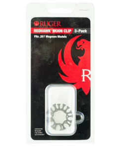 Ruger 90634 Moon Clip Full Ruger Redhawk 357 Mag 8rd Stainless Steel  3 Per Pack