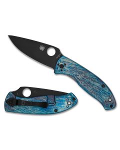 Spyderco Tenacious Titanium R.I.L. - D2 Steel, 3.35" Black Oxide Blade