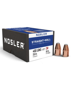 Nosler .400 Legend 215gr Power Point Straight Wall Bullets - 50 Count