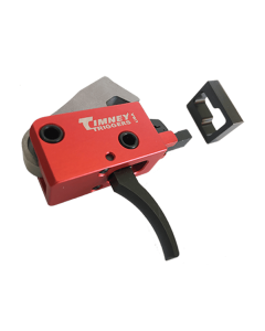 Timney Triggers AR PCC Two-Stage Curved 2 lbs Black/Red Trigger