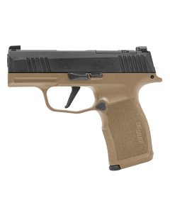 SIG SAUER® - 365X9CTXR3P - P365X 9mm Luger 3.1" Semi Auto 12+1 Coyote Tan Black Pistol