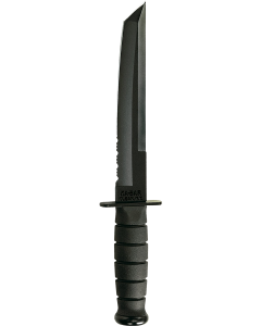 KaBar Tanto Knife with Nylon Sheath 8" Part Serrated Blade