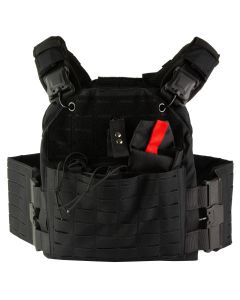 NcStar Quick Release Laser Cut Plate Carrier - Medium-2XL, Black