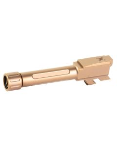 True Precision Glock 43/43X Threaded Barrel - 9mm Titanium Copper Nitride