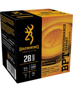 Browning Ammo Bpt Performance Target 28 Gauge 2.75 3/4 oz 7.5 Shot B193632827 (Box)