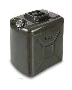 Military Style 50L Jerry Fuel Can - O.D. Green with Spouts